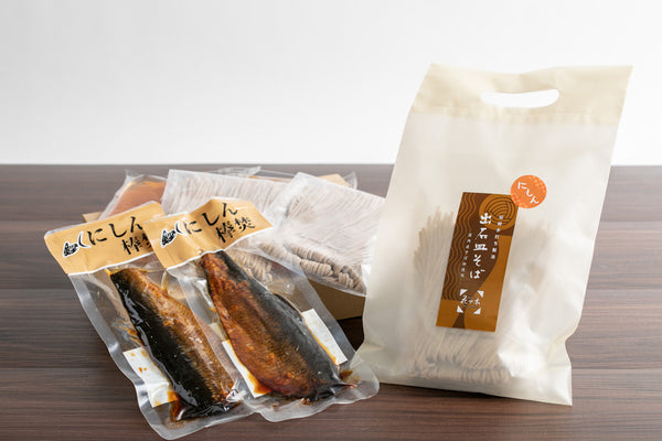 花水木 おすすめそばギフト 6人前(かけ【温】・にしん【温】各3人前)