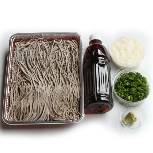生そば【5人前(薬味付・つゆ付)】【送料込み商品】